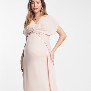 ASOS Maternity Blush Midi Dress